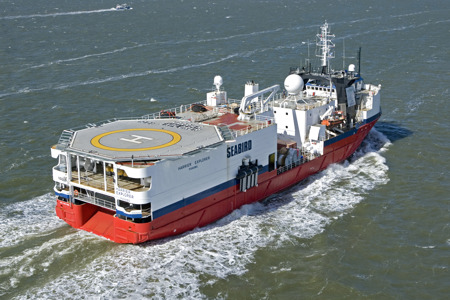 Conversion 2D seismic survey vessel 'HARRIER EXPLORER'